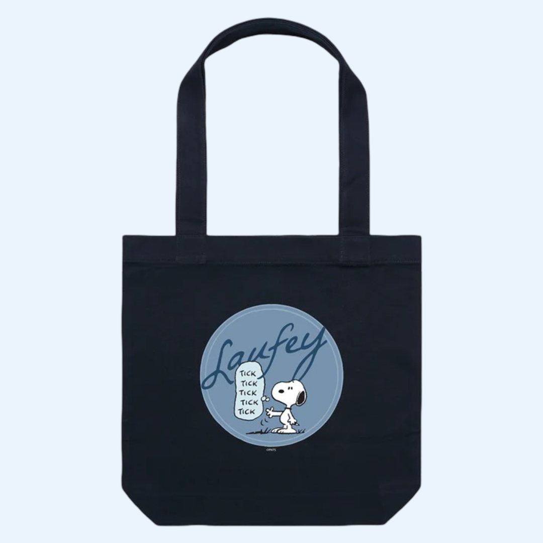 Laufey Tour Merch - Snoopy Black Tote