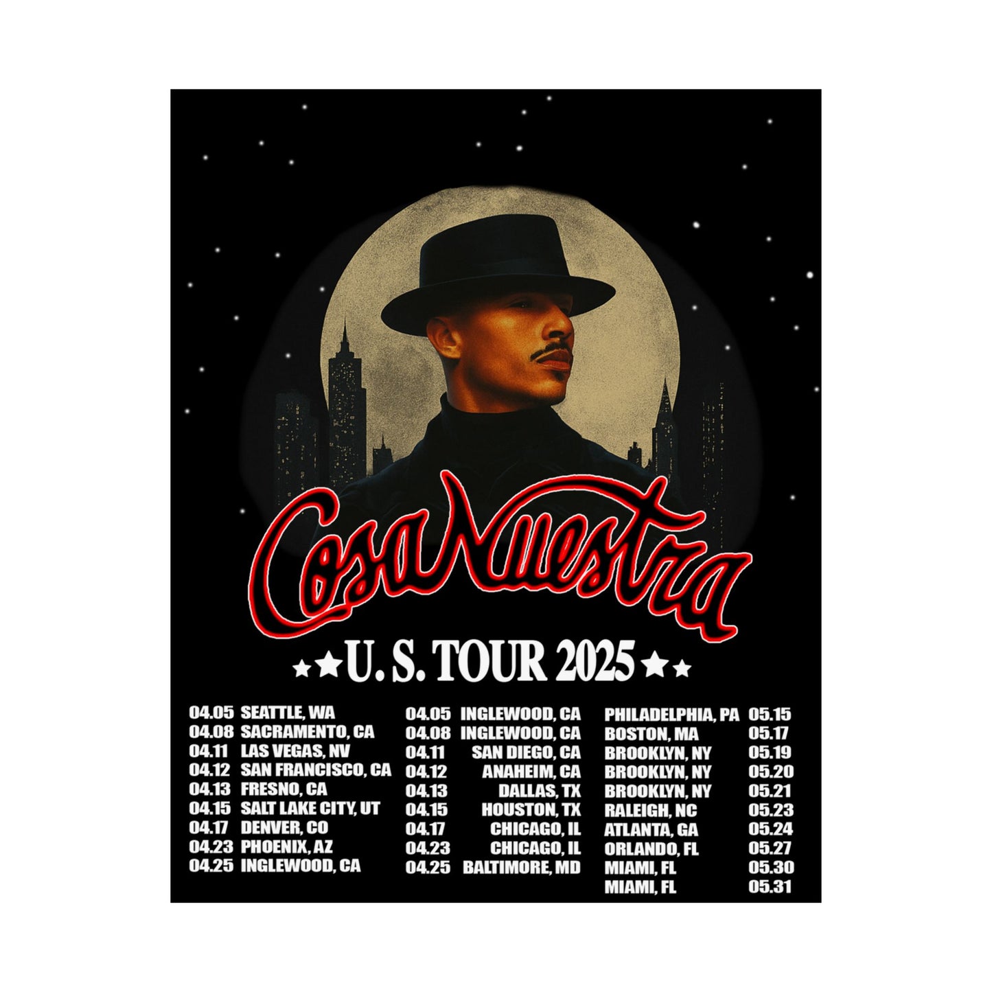 Laufey Tour Merch Silk Poster Print