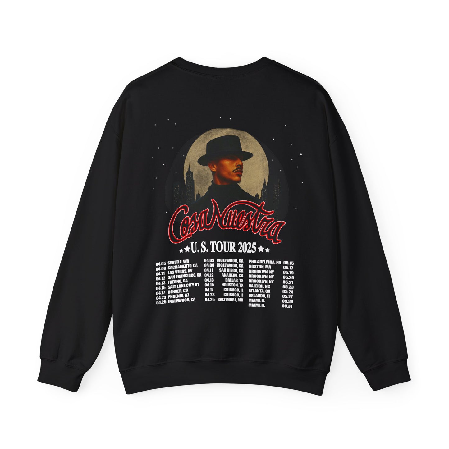 Laufey Tour Merch Cozy Black Crewneck