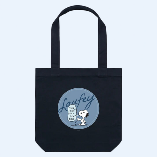 Laufey Tour Merch - Snoopy Black Tote